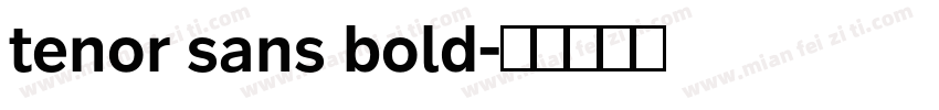 tenor sans bold字体转换